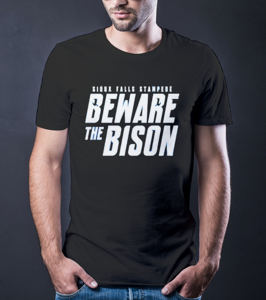 Sioux Falls Stampede Beware The Bison Clark Cup Final 2026 T-Shirt