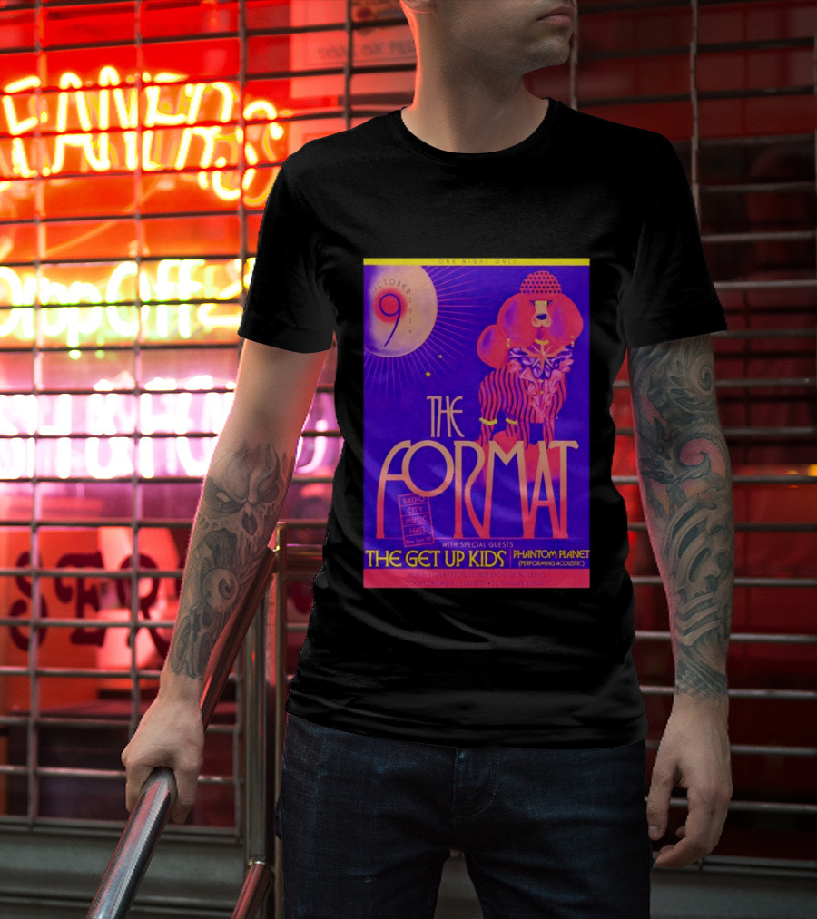 The Format October 9 2026 Radio City Music Hall The Get Up Kids Phantom Planet T-Shirt