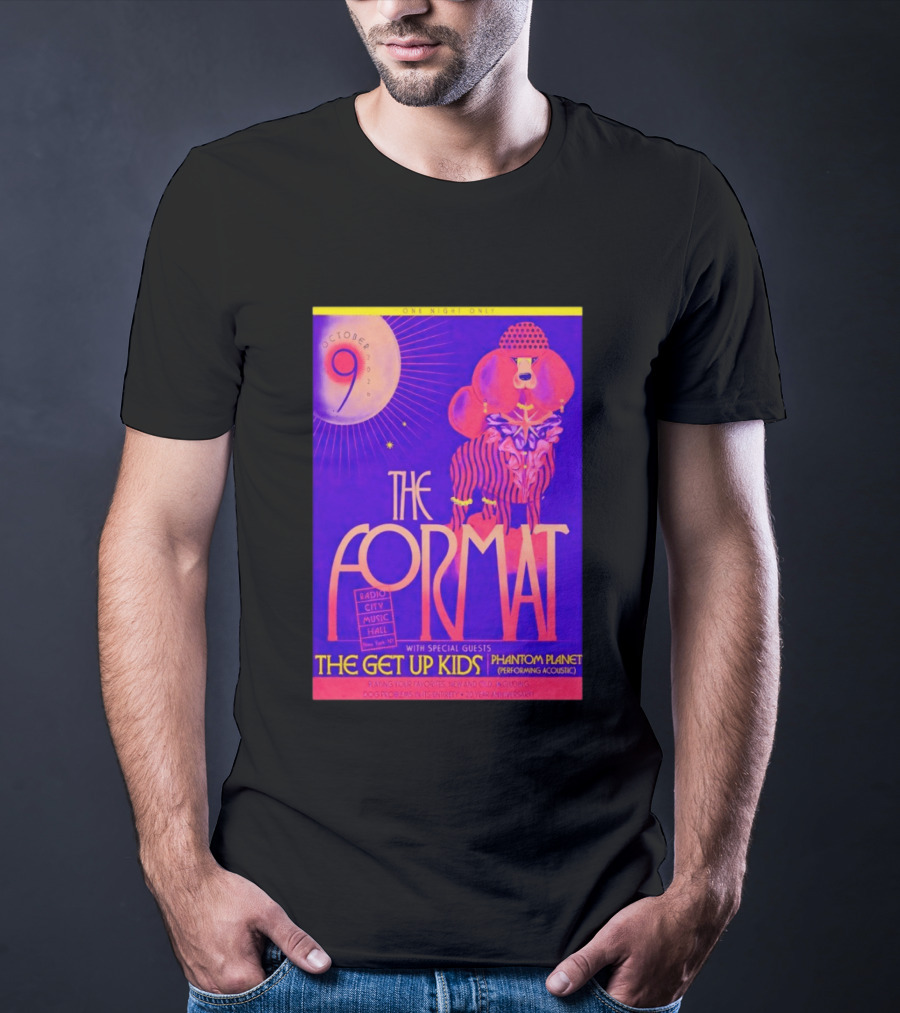 The Format October 9 2026 Radio City Music Hall The Get Up Kids Phantom Planet T-Shirt