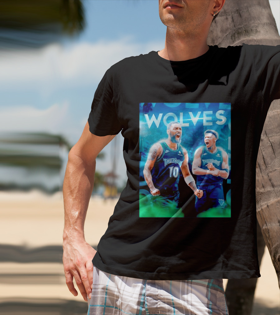 Wolves Timberwolves Kyrie Irving Anthony Edwards Basketball NBA Stars T-Shirt