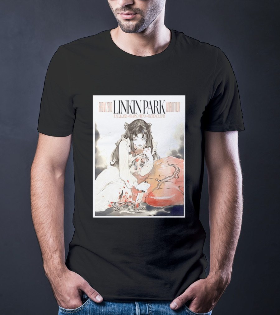 From Zero Linkin Park June 26 2026 Visarno Arena Florence World Tour T-Shirt