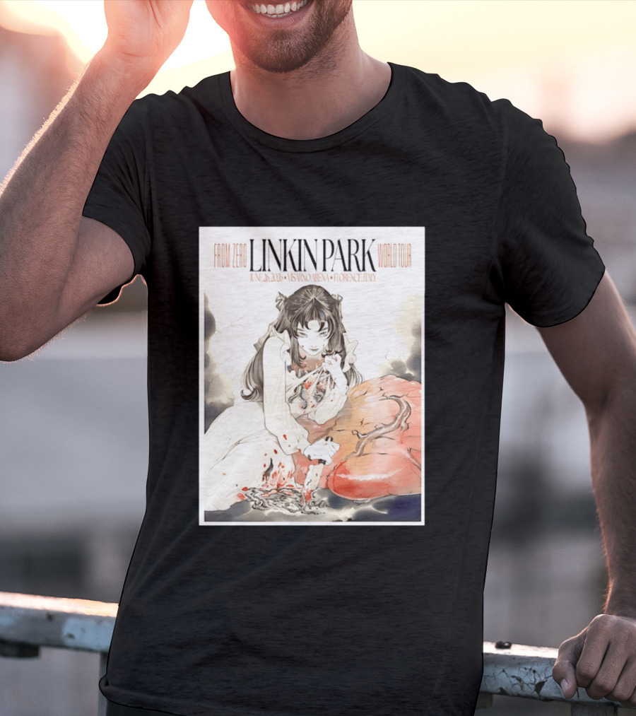From Zero Linkin Park June 26 2026 Visarno Arena Florence World Tour T-Shirt