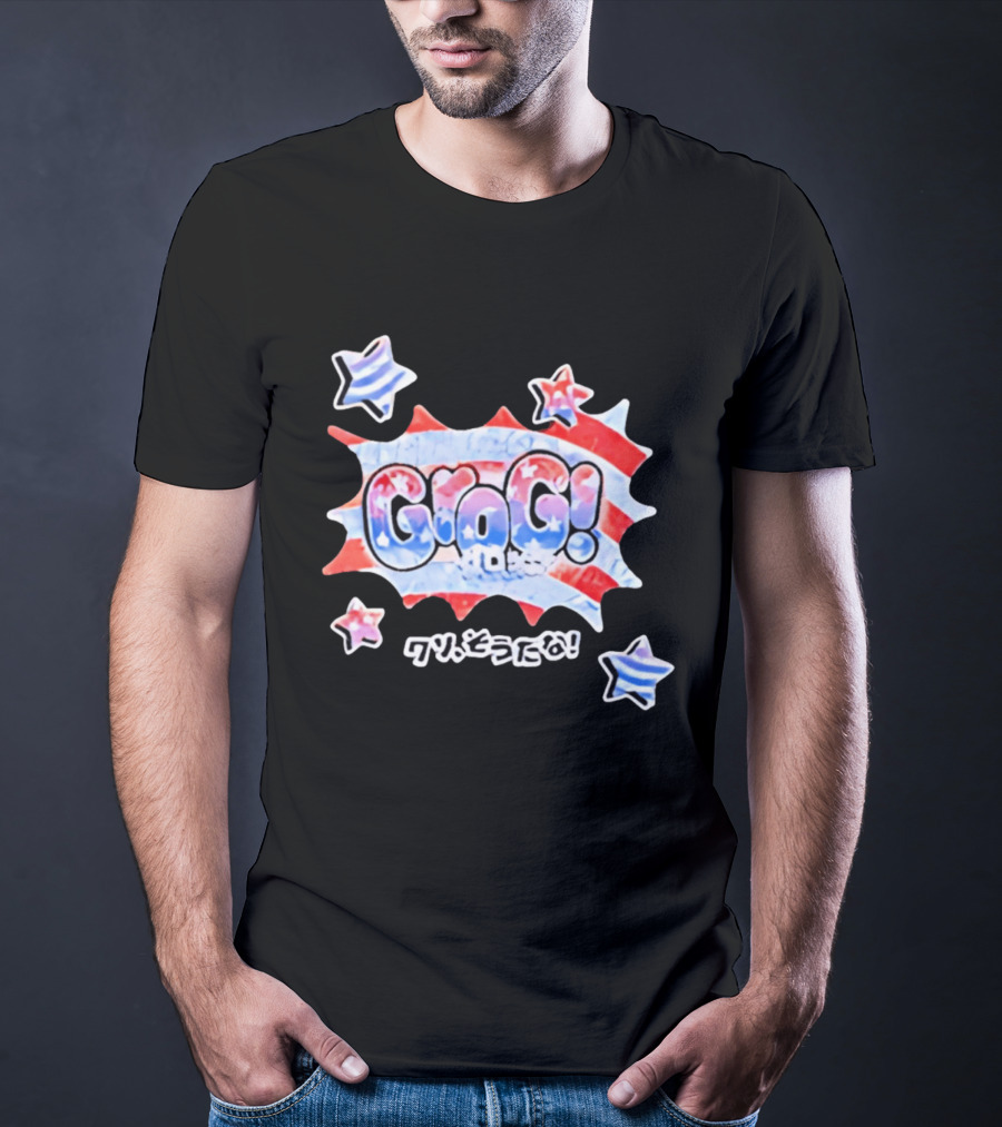Live Free Grog Hard Grog 2026 Grog Tour Stars And Stripes Comic Burst T-Shirt