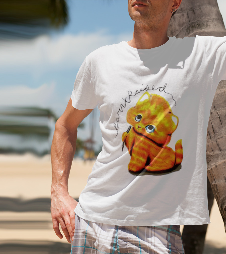 Born X Raised Mischief Orange Cat T-Shirt