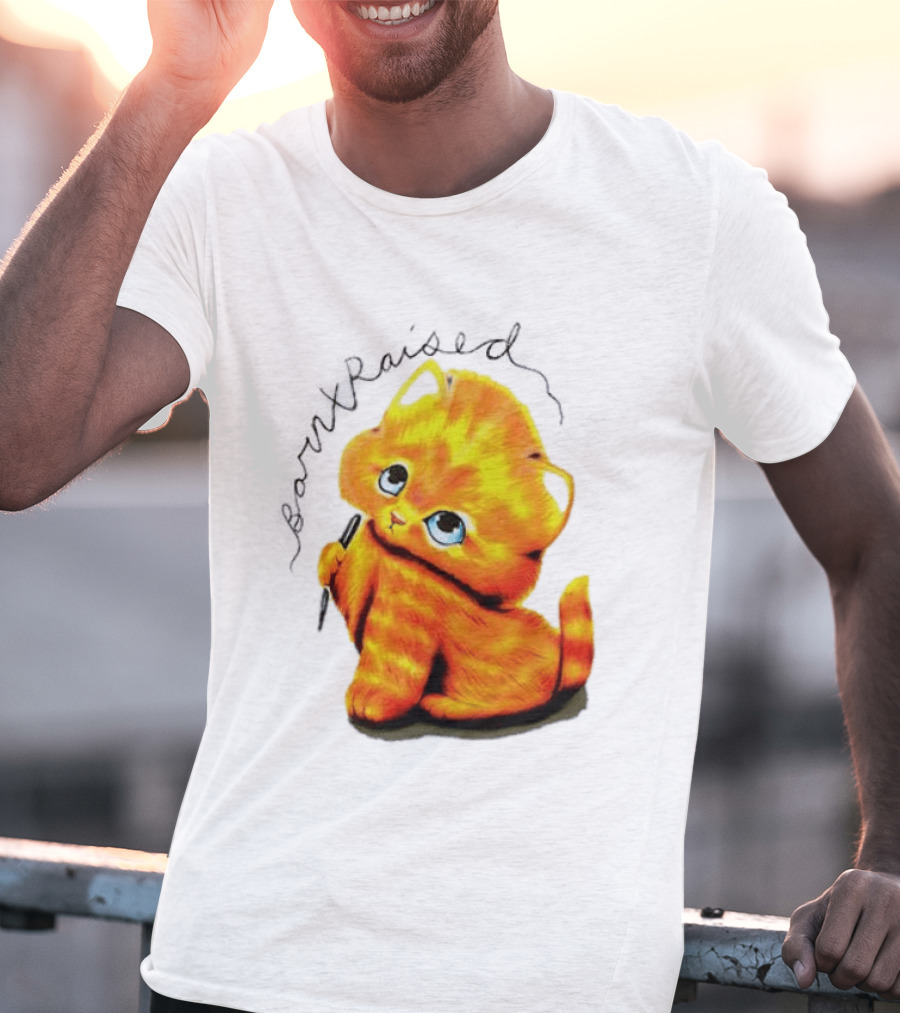 Born X Raised Mischief Orange Cat T-Shirt