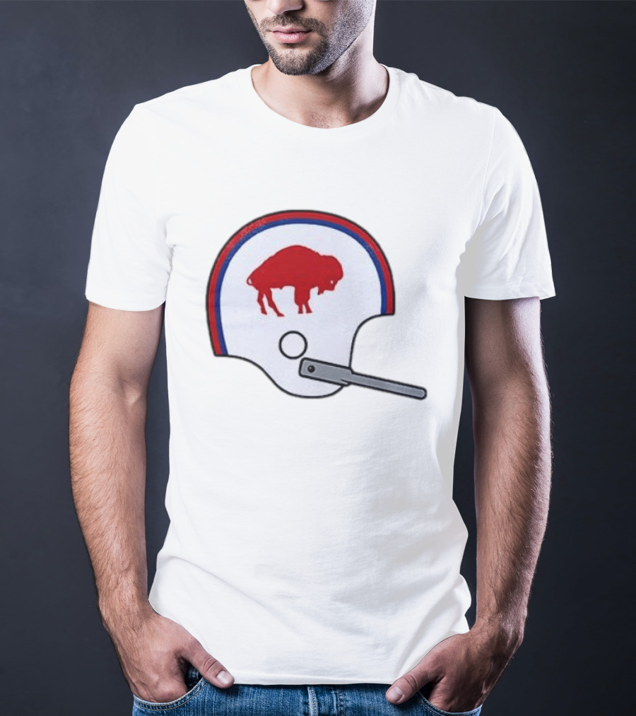 Buffalo Bills Football Team Red And Blue Helmet T-Shirt