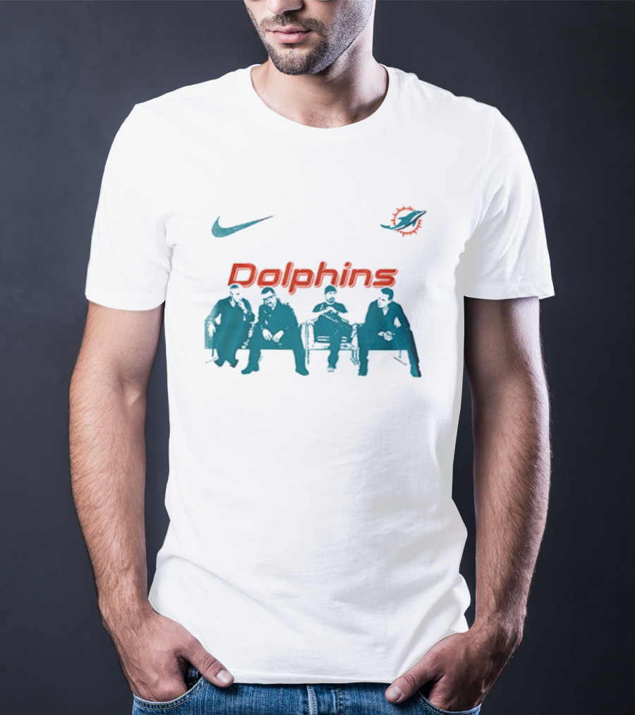 Miami Dolphins Nike Collaboration U2 Band Meeting T-Shirt