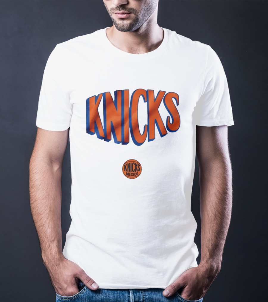 New York Knicks Mexico Basketball Team Knicks Mexico Collaboration T-Shirt