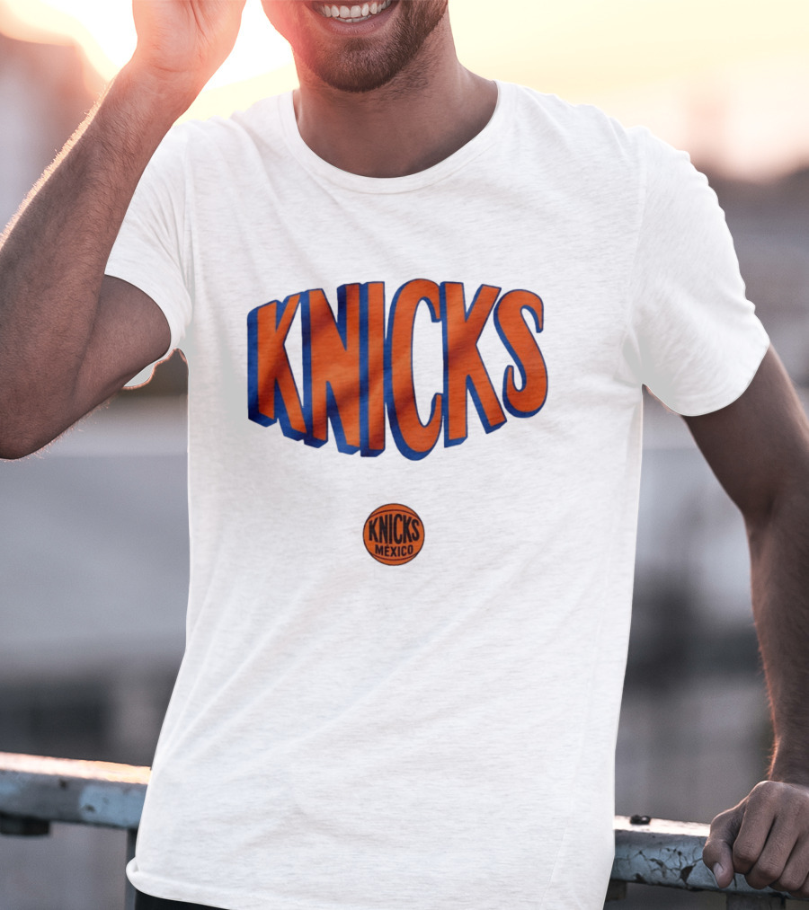 New York Knicks Mexico Basketball Team Knicks Mexico Collaboration T-Shirt