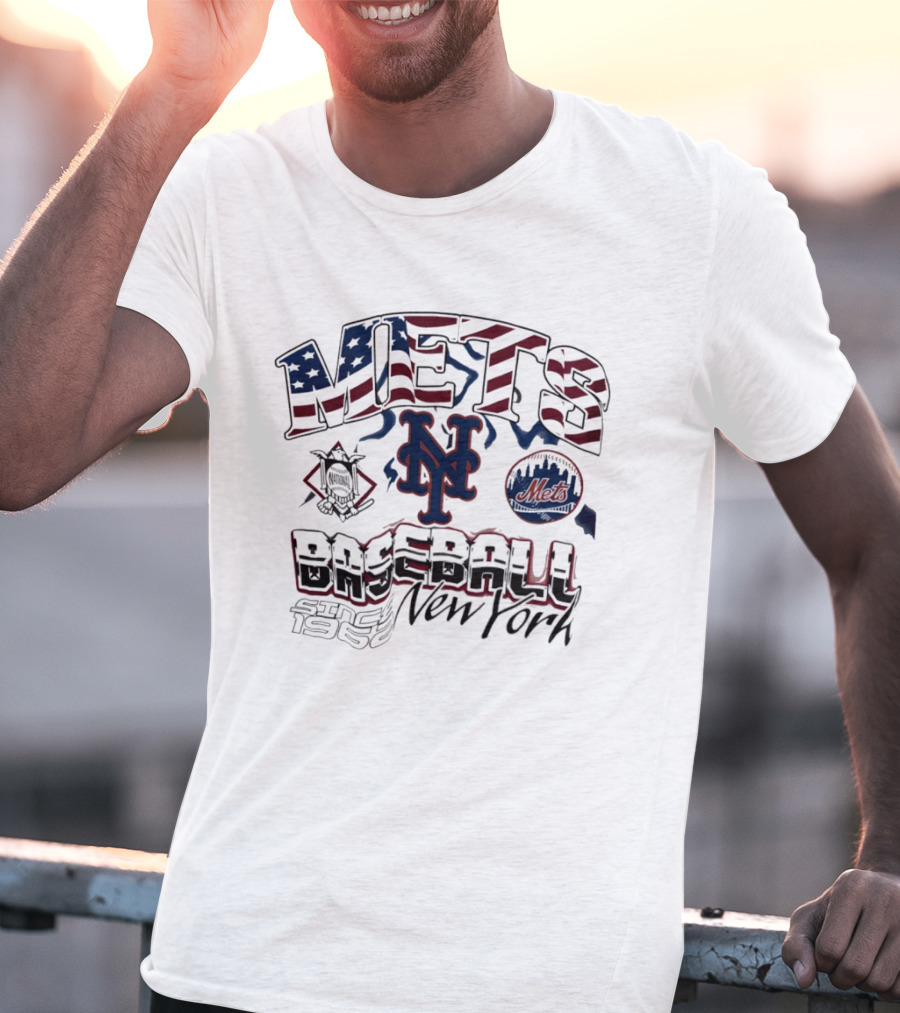 New York Mets Baseball Stars And Stripes Since 1962 T-Shirt