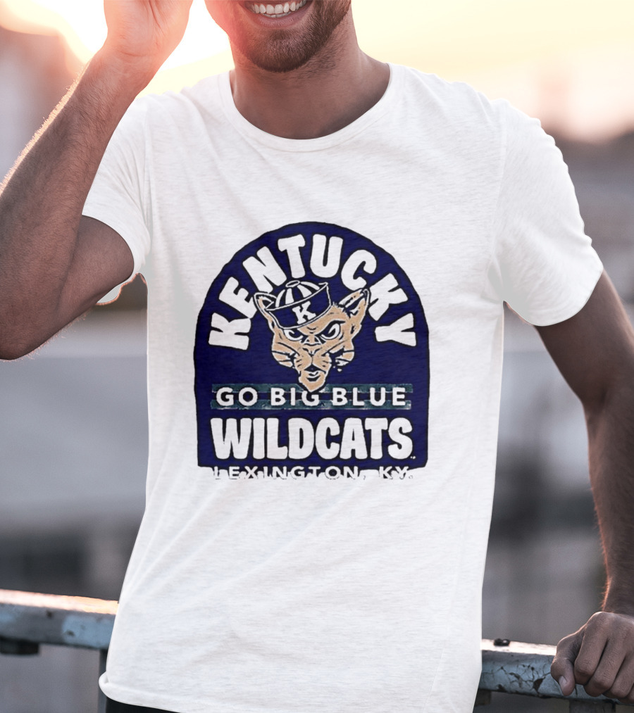 Kentucky Wildcats Go Big Blue Sailor Hat Lexington KY T-Shirt
