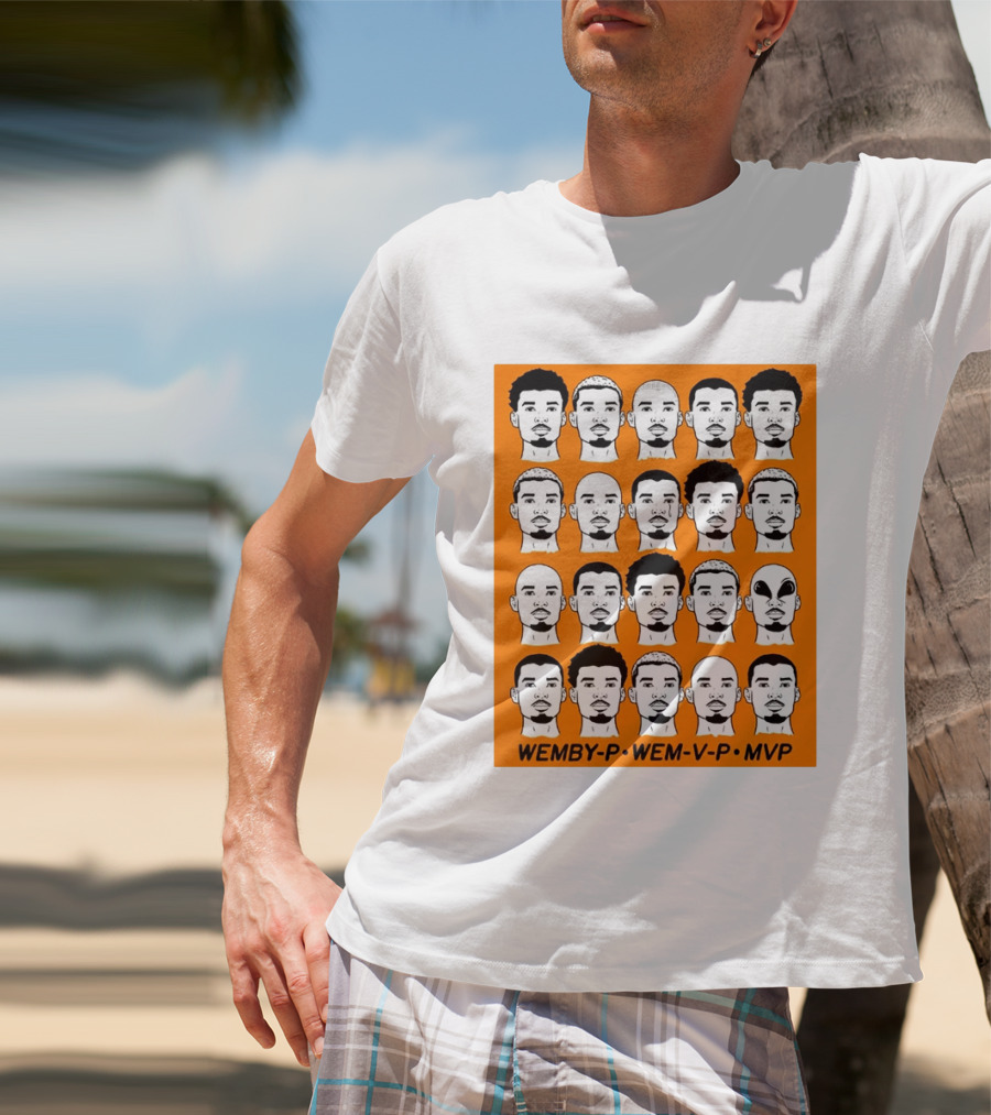 WEMBY P WEM V P MVP Victor Wembanyama Faces Collection T-Shirt
