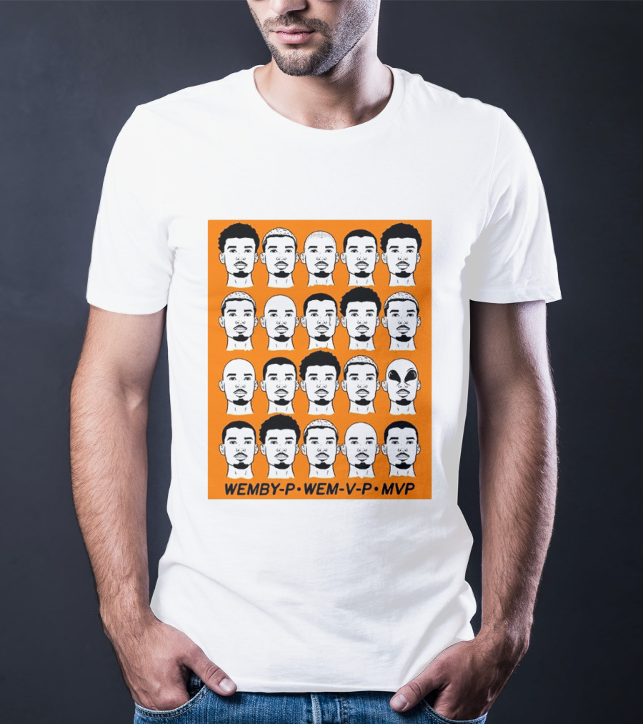 WEMBY P WEM V P MVP Victor Wembanyama Faces Collection T-Shirt