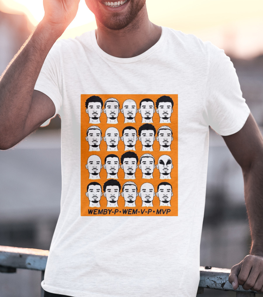 WEMBY P WEM V P MVP Victor Wembanyama Faces Collection T-Shirt