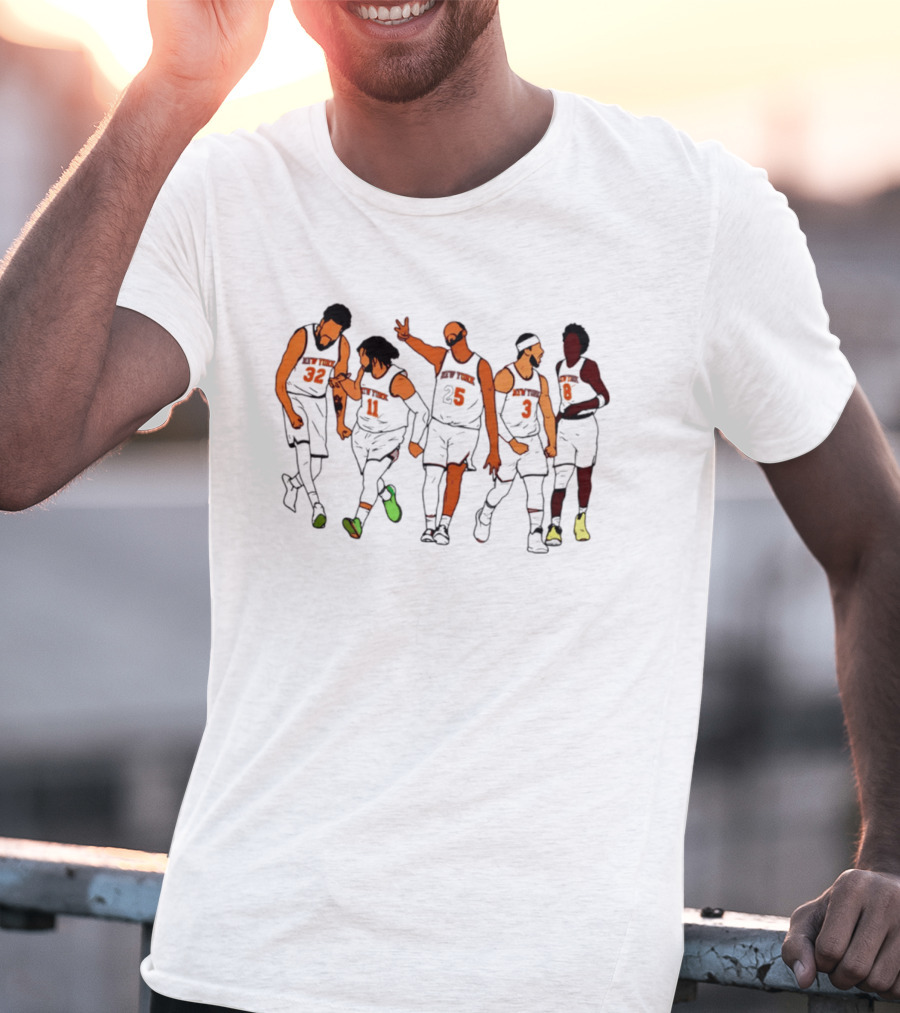 New York Knicks Game 2 Jon Stewart Cavaliers Basketball Team Celebration T-Shirt