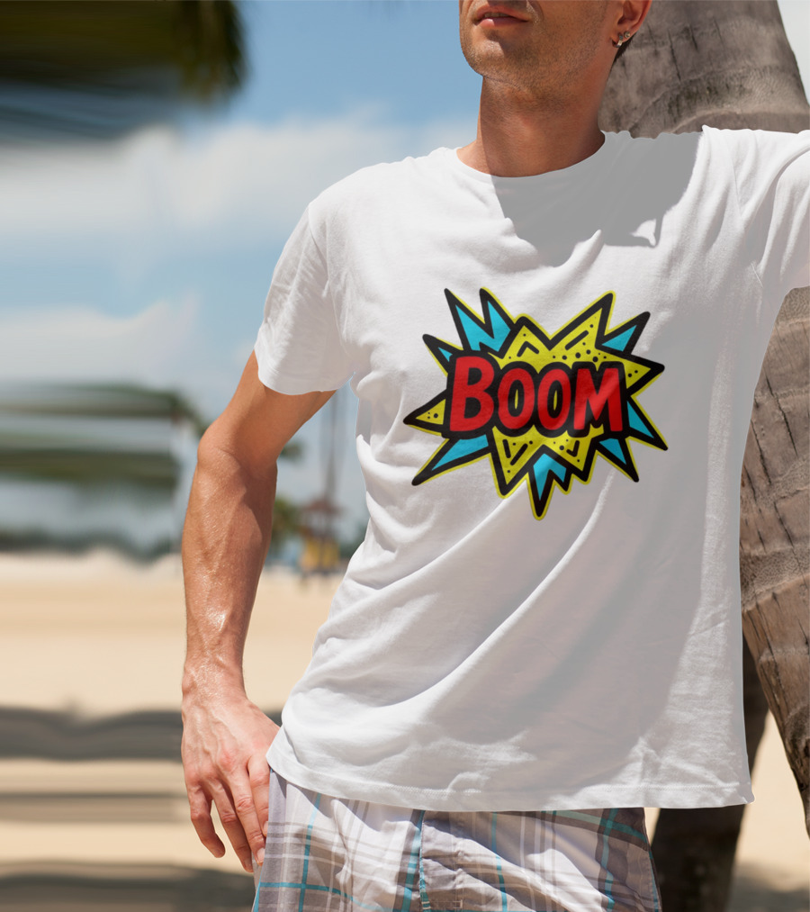 Mackenzie Shirilla Dad Boom Comic Style Burst T-Shirt