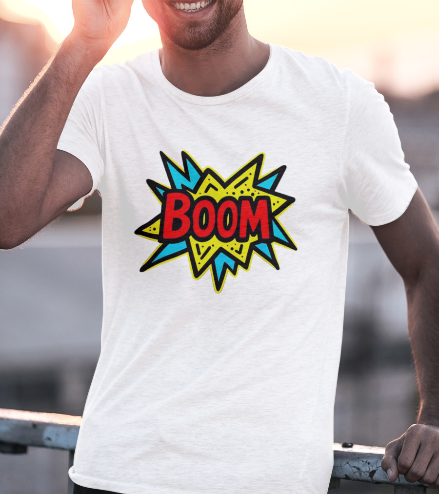 Mackenzie Shirilla Dad Boom Comic Style Burst T-Shirt