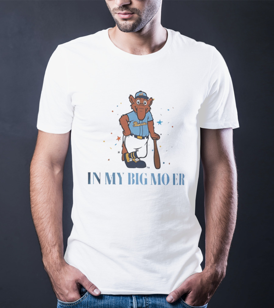 Montgomery Biscuits Big Mo Era Baseball T-Shirt