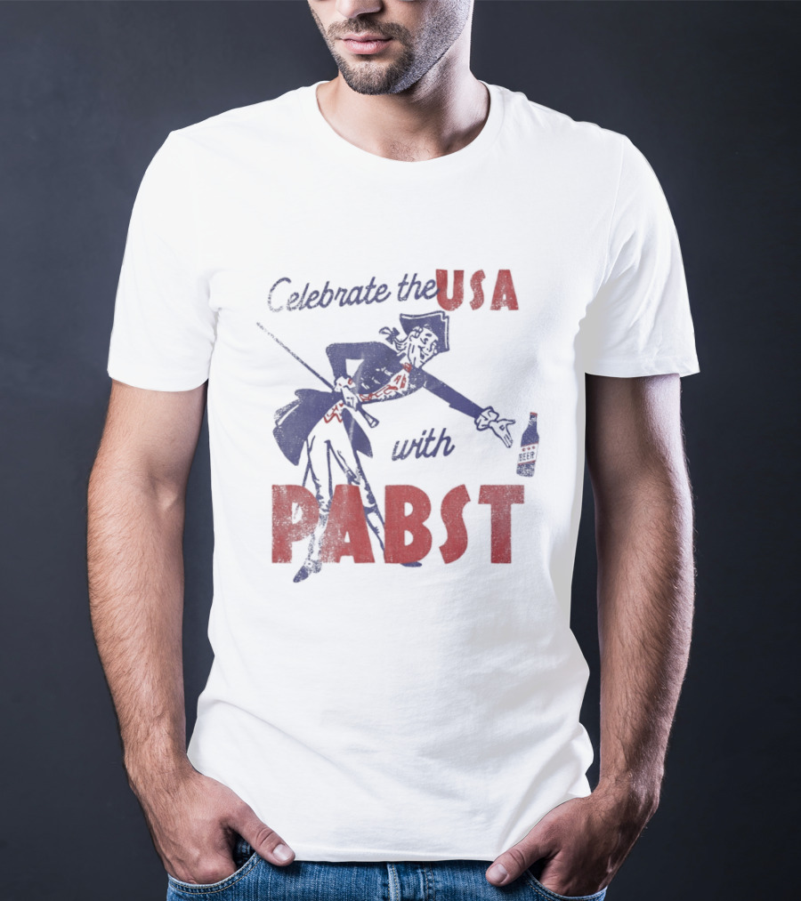 Celebrate The USA With Pabst Patriotic Beer T-Shirt