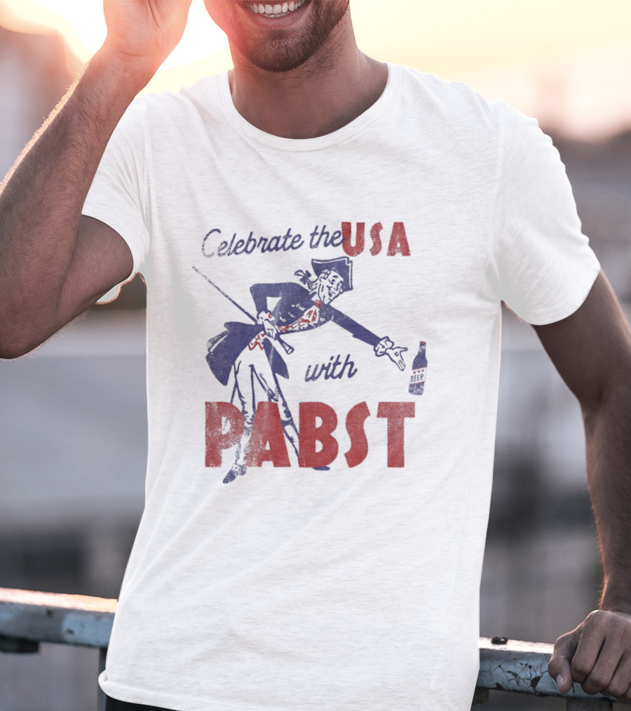 Celebrate The USA With Pabst Patriotic Beer T-Shirt
