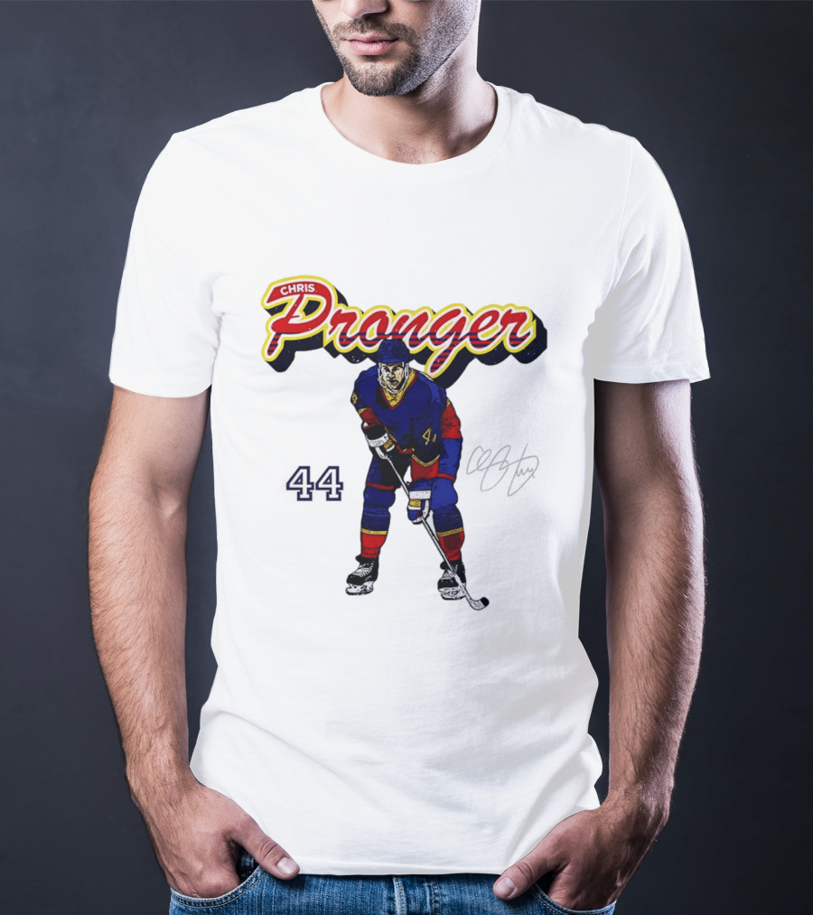 Chris Pronger 44 Edmonton Oilers Hockey Player T-Shirt