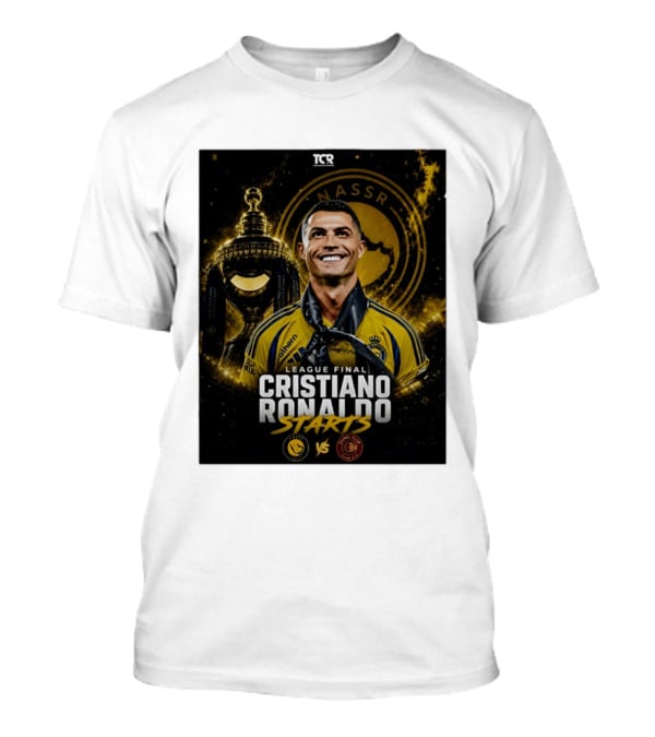 League Final Cristiano Ronaldo Starts Al Nassr Vs Damac Club T-Shirt