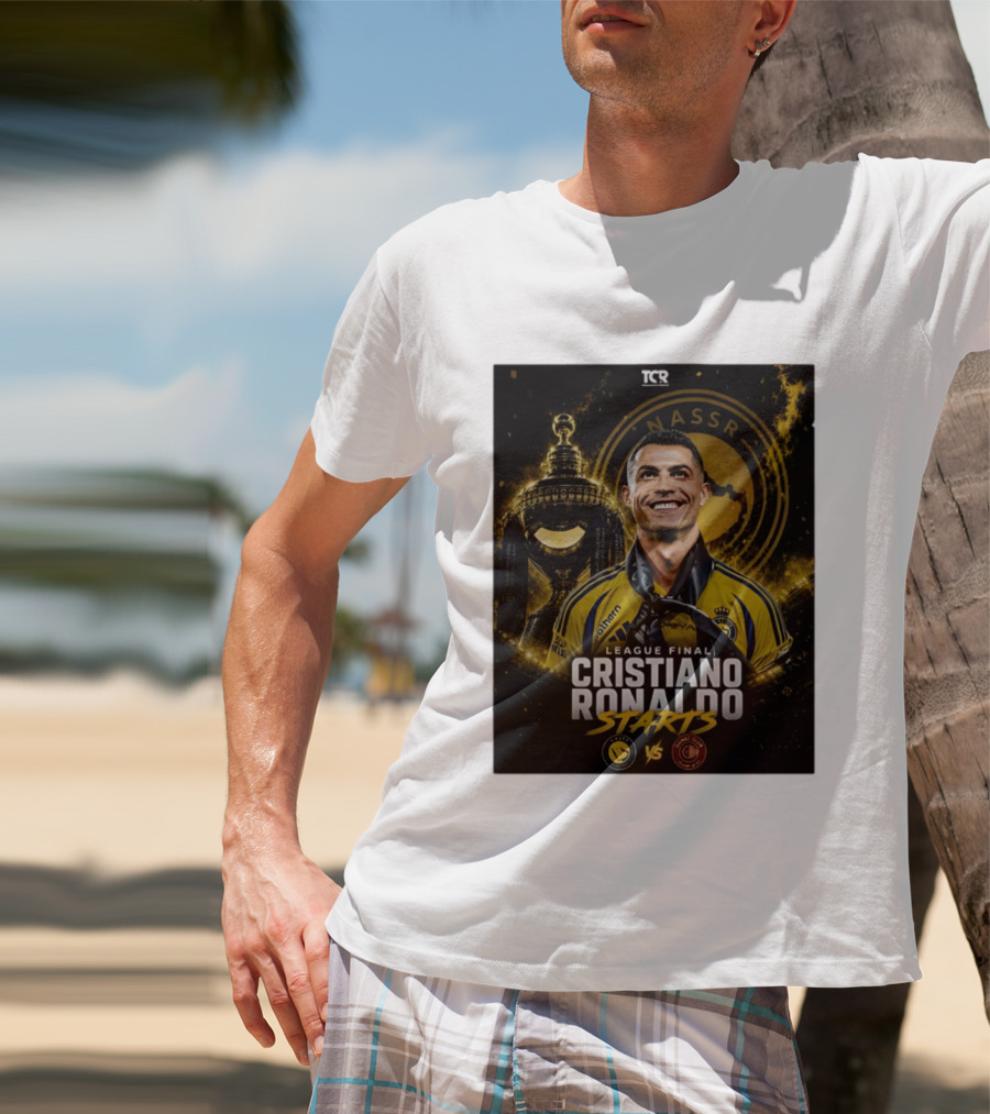 League Final Cristiano Ronaldo Starts Al Nassr Vs Damac Club T-Shirt