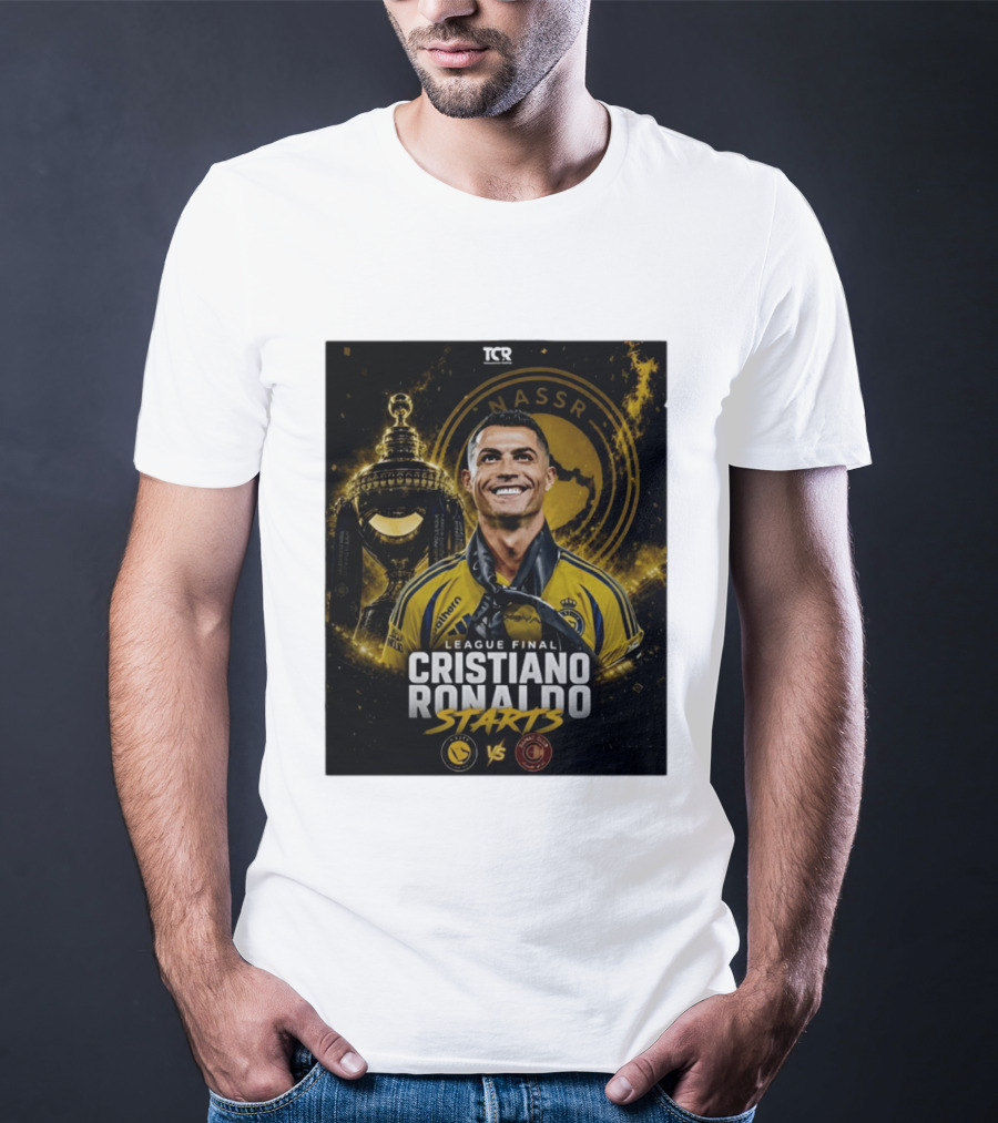 League Final Cristiano Ronaldo Starts Al Nassr Vs Damac Club T-Shirt