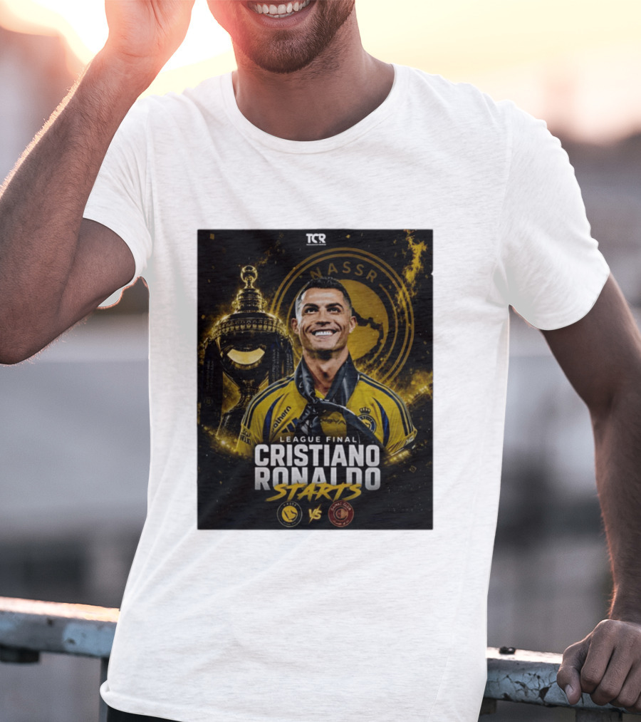 League Final Cristiano Ronaldo Starts Al Nassr Vs Damac Club T-Shirt