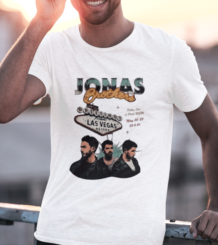 Jonas Brothers Greetings From Las Vegas Nevada May 17 18 2026 Event T-Shirt