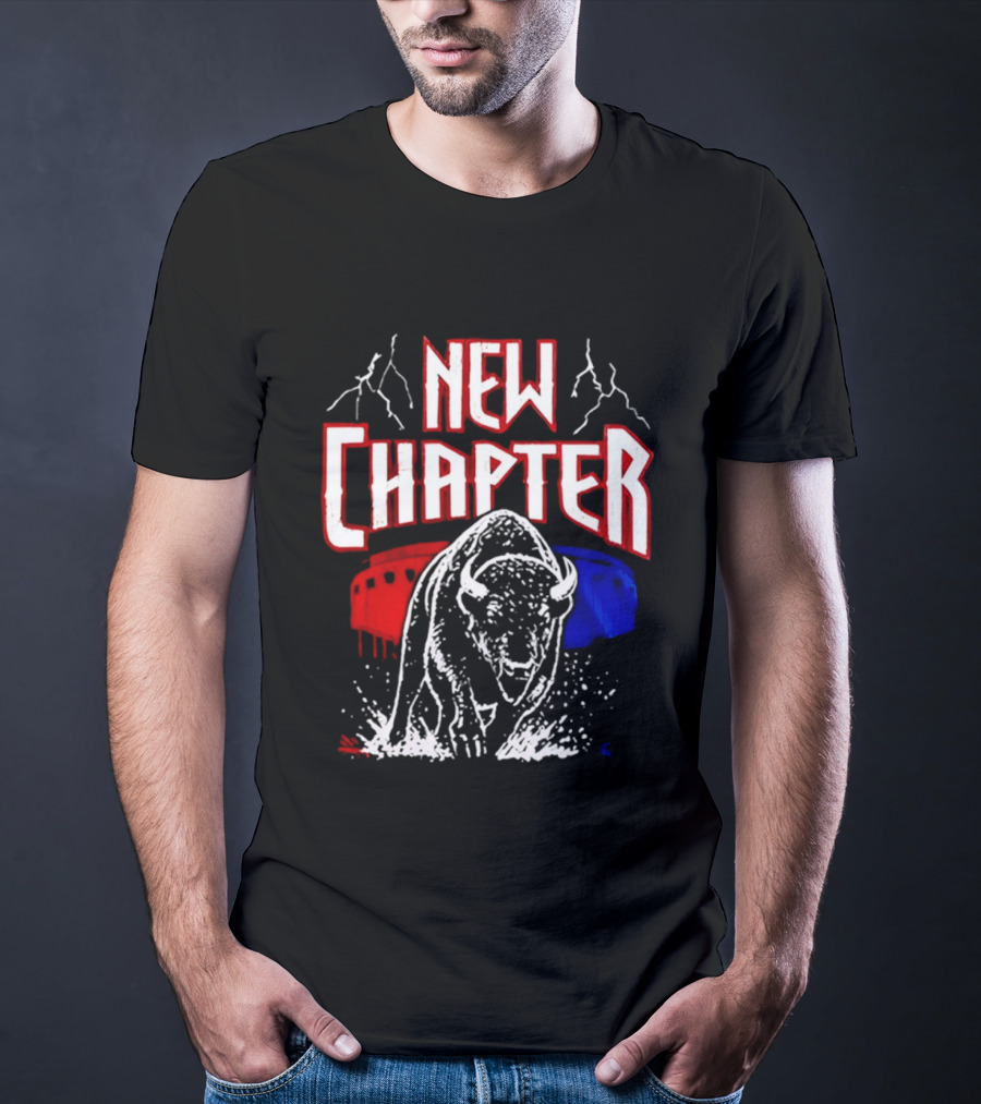 Buffalo Bills New Chapter 2026 New Season Game On Red Blue Buffalo Stadium T-Shirt