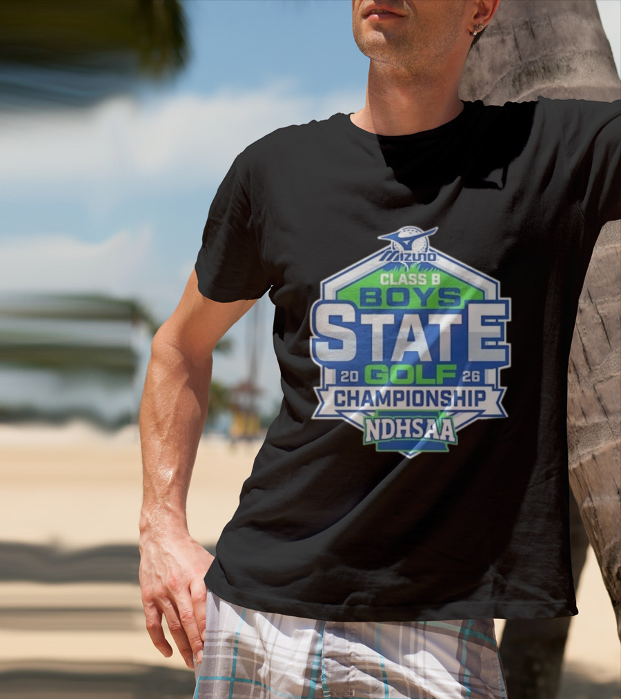 NDHSAA Mizuno Class B Boys State Golf Championship 2026 T-Shirt