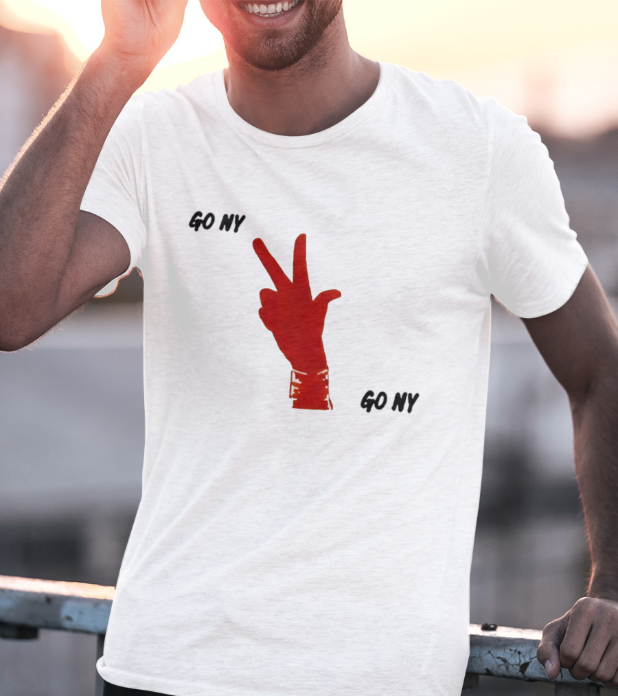 PJalen Brunson 3 Points New York Knicks Go NY Hand Gesture Basketball NBA 2026 T-Shirt