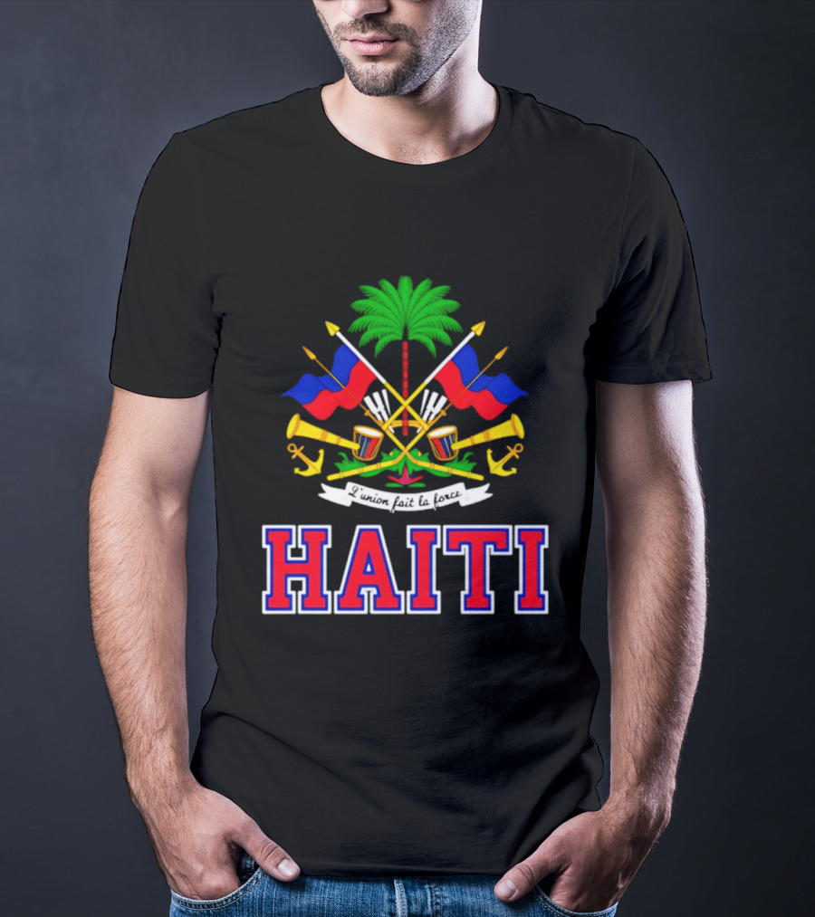 Haiti Coat Of Arms Flag Celebration Haitian Flag Day Independence T-Shirt