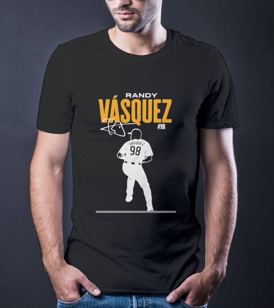 Randy Vázquez 98 San Diego Players Signature T-Shirt