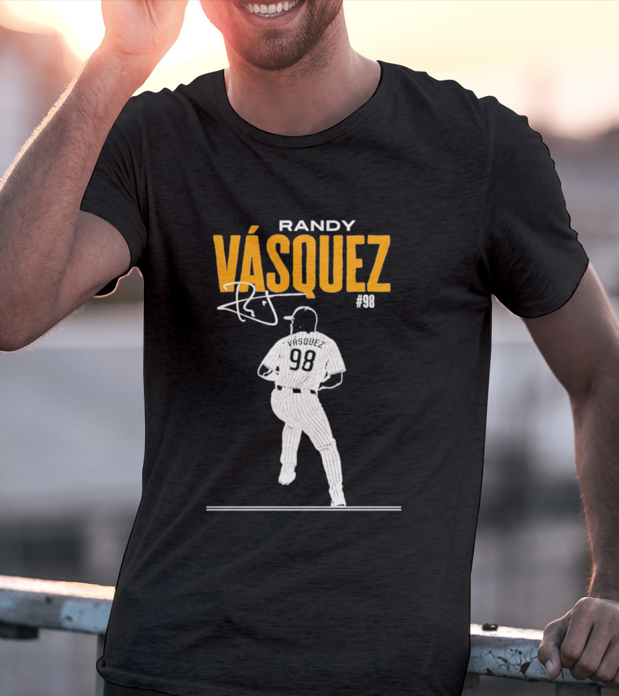 Randy Vázquez 98 San Diego Players Signature T-Shirt