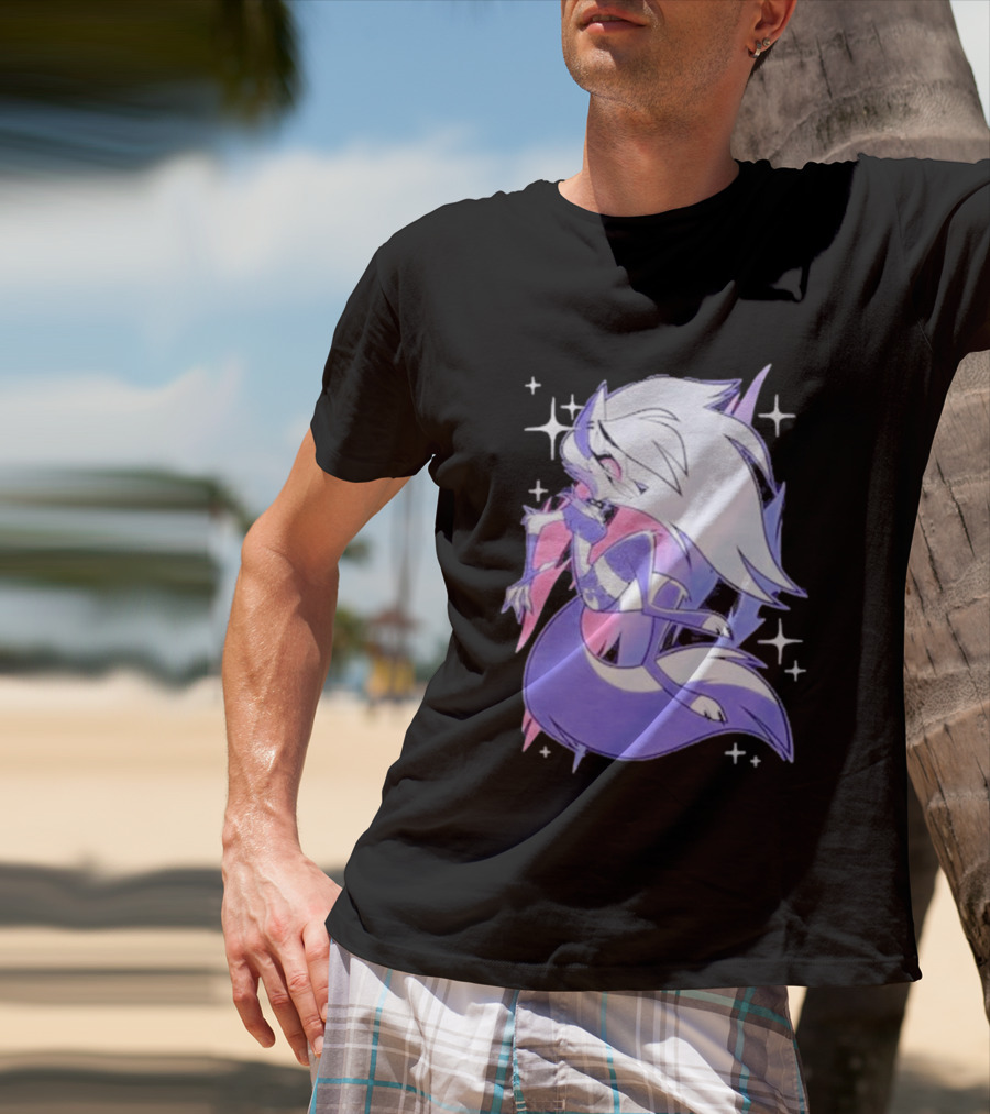 Helluva Boss Loona Bisexual Pride Character Sparkling Aesthetic T-Shirt