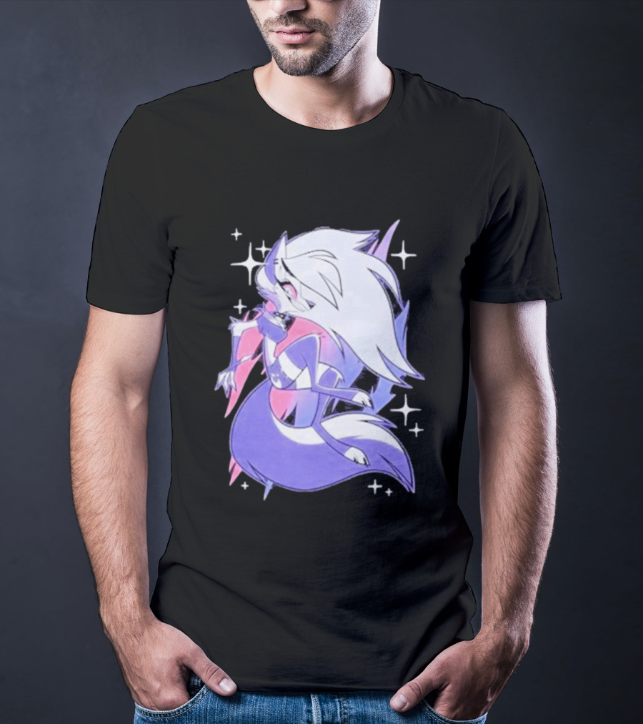 Helluva Boss Loona Bisexual Pride Character Sparkling Aesthetic T-Shirt