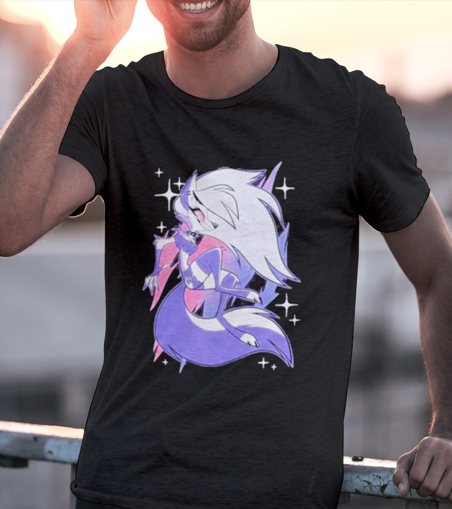Helluva Boss Loona Bisexual Pride Character Sparkling Aesthetic T-Shirt