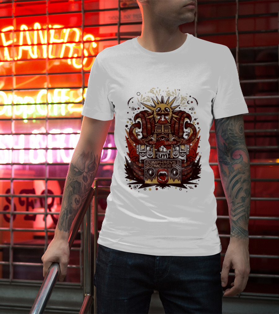 Umphrey's Mcgee Summer Tour 2026 Skeleton And Sunburst T-Shirt