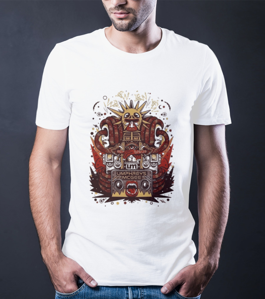 Umphrey's Mcgee Summer Tour 2026 Skeleton And Sunburst T-Shirt