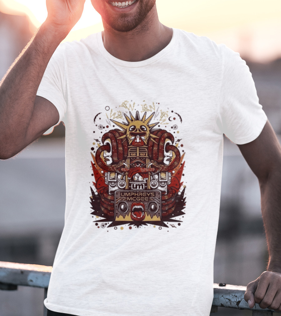 Umphrey's Mcgee Summer Tour 2026 Skeleton And Sunburst T-Shirt