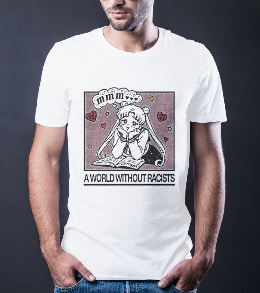 Usagi Tsukino Sailor Moon A World Without Racists Anime T-Shirt