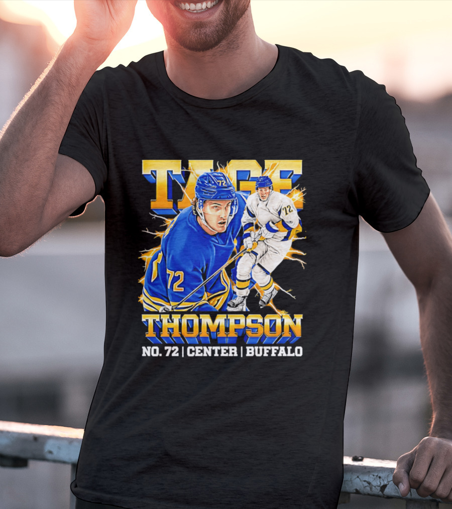 Tage Thompson No. 72 Buffalo Center T-Shirt