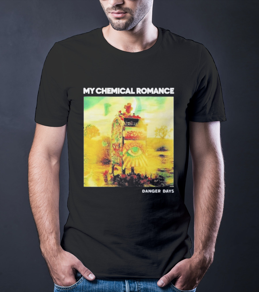 My Chemical Romance Danger Days Album Art Neon Desert Mailbox T-Shirt