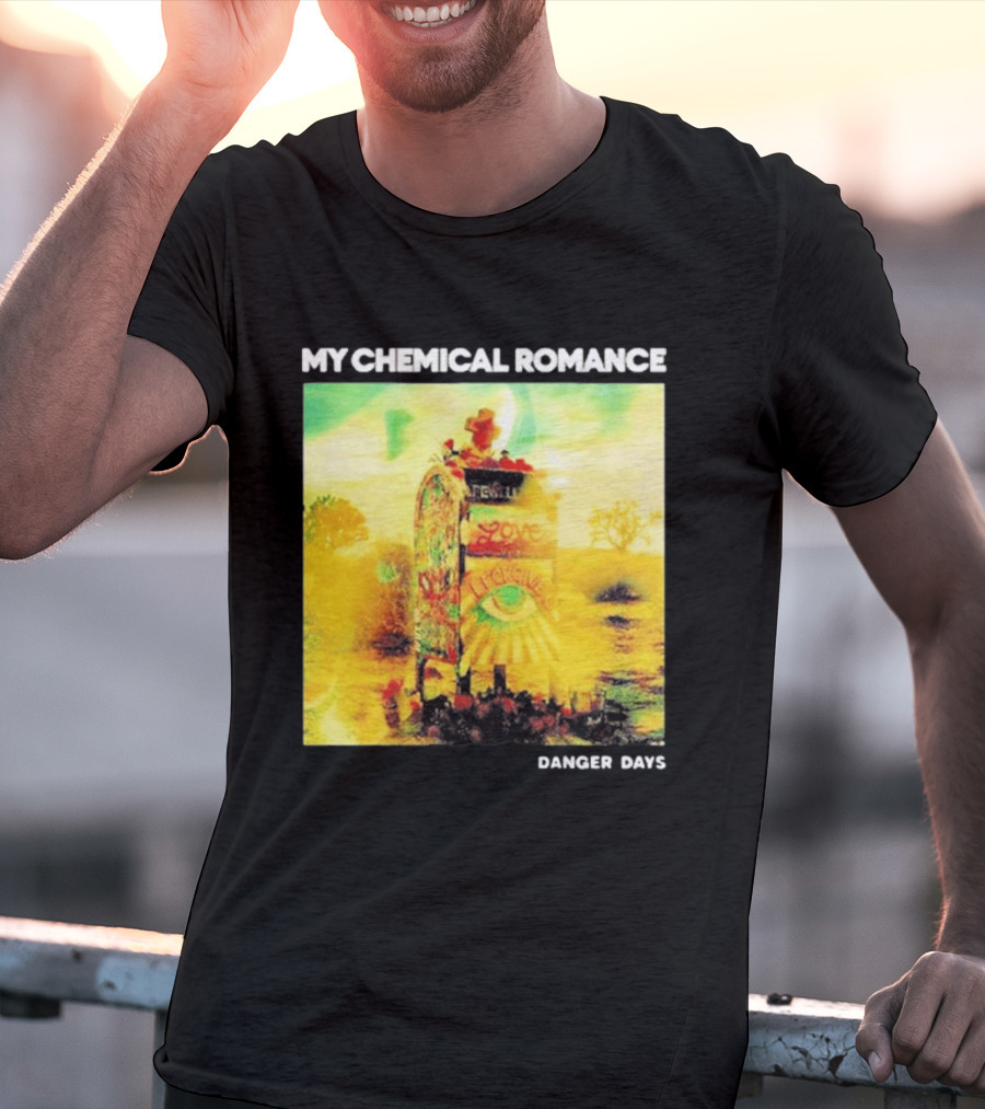 My Chemical Romance Danger Days Album Art Neon Desert Mailbox T-Shirt
