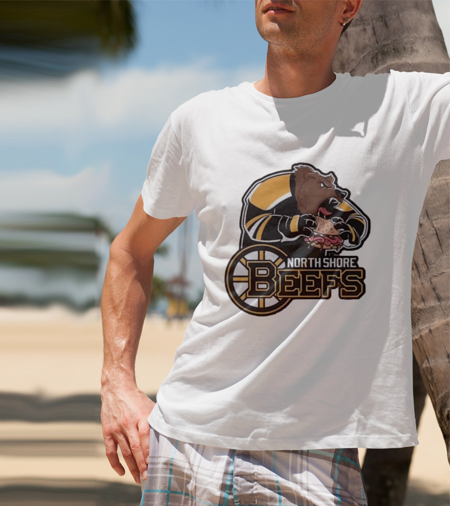 Boston Bruins North Shore Beefs Bear Sandwich T-Shirt