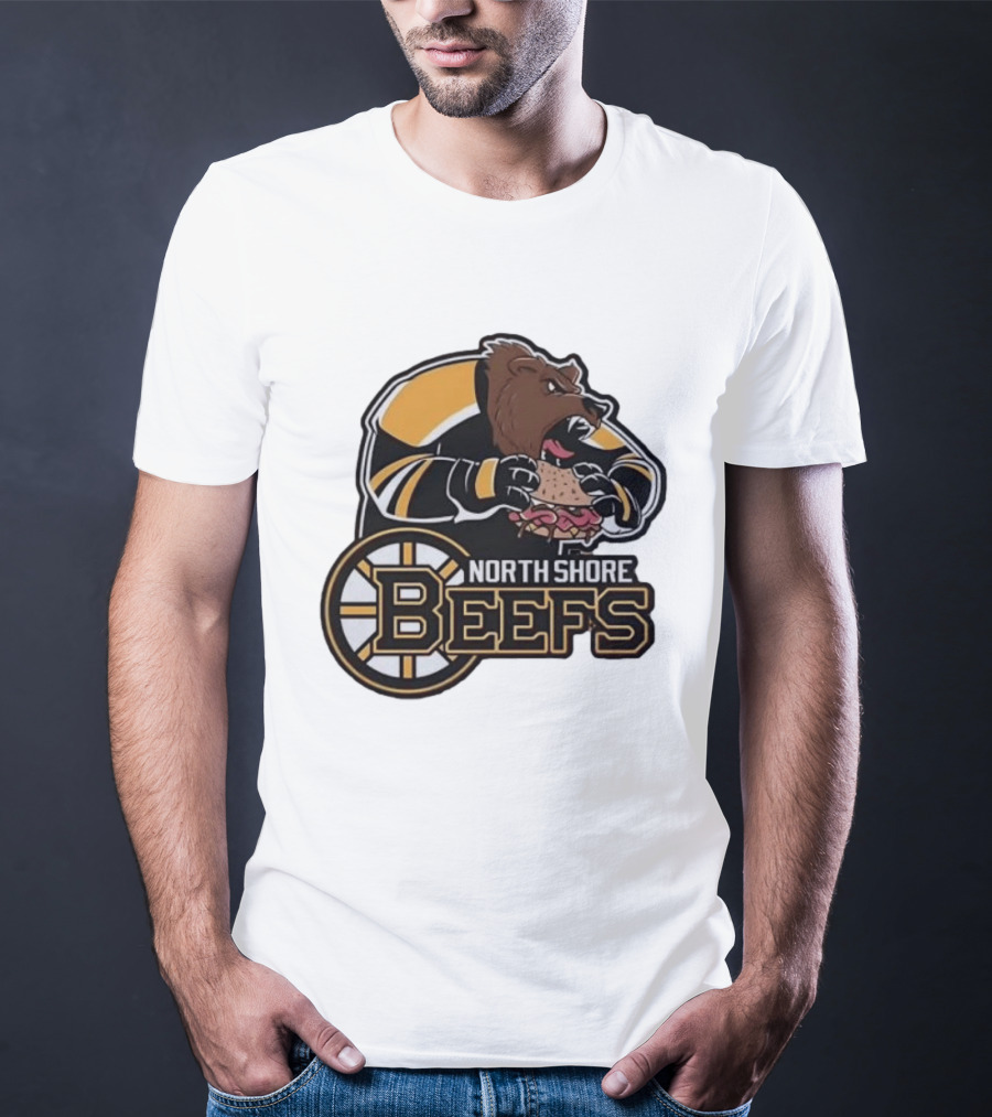 Boston Bruins North Shore Beefs Bear Sandwich T-Shirt