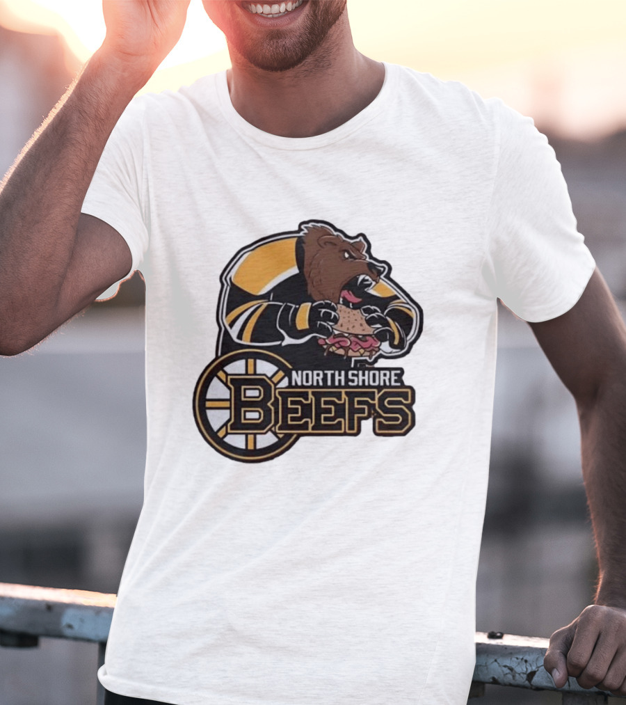 Boston Bruins North Shore Beefs Bear Sandwich T-Shirt