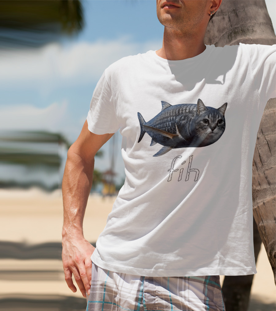 Fish Cat Hybrid Fih T-Shirt